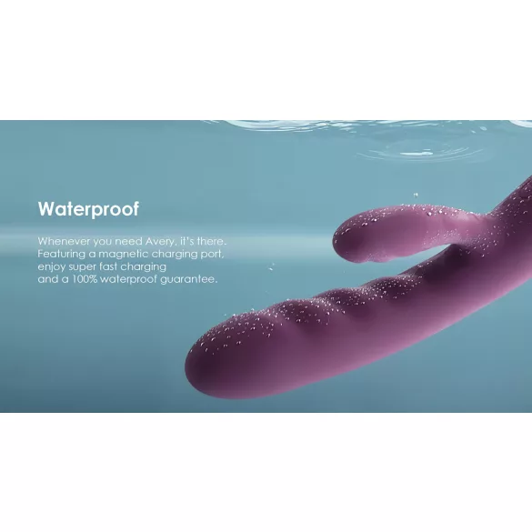 Svakom Avery - vibrator s klitoralnim nastavkom, punjivi, ljubičasta