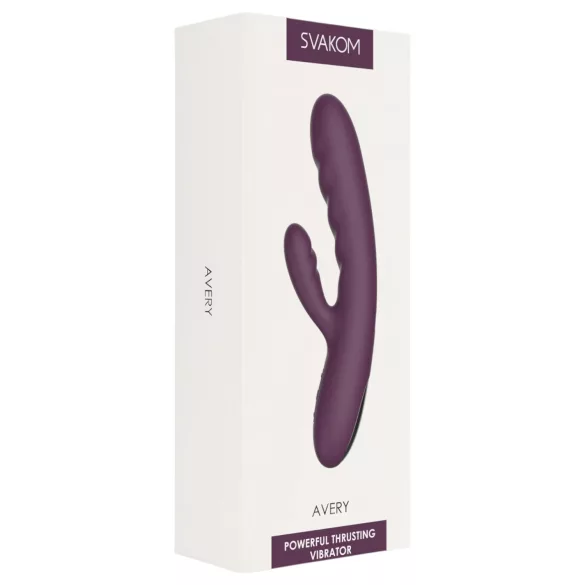 Svakom Avery - vibrator s klitoralnim nastavkom, punjivi, ljubičasta
