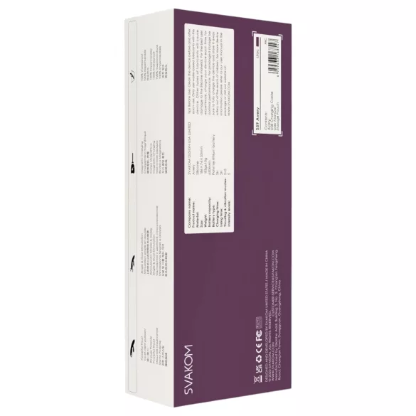 Svakom Avery - vibrator s klitoralnim nastavkom, punjivi, ljubičasta