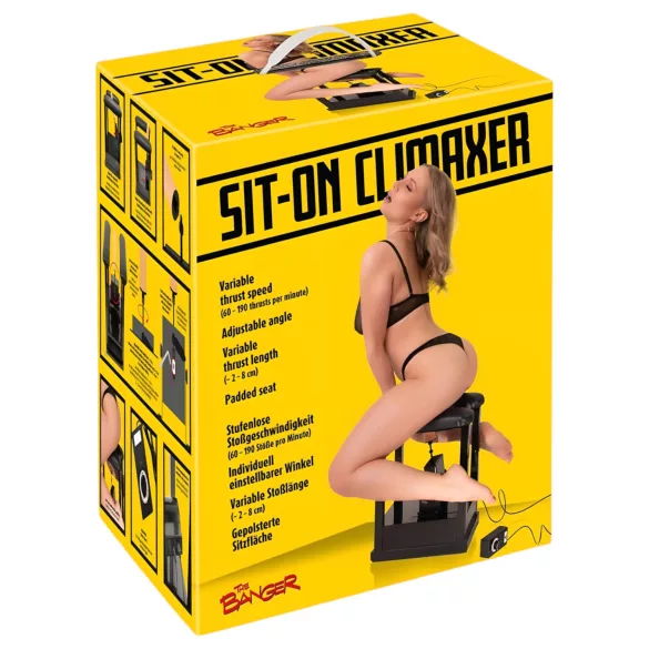 The Banger Sit-On-Climaxer - električni seks stroj (crni)