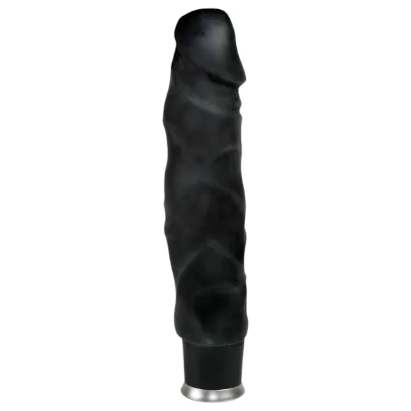Nature Skin - realistični vibrator (crni, 22 cm)