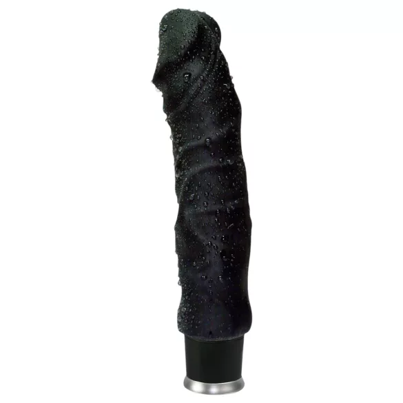 Nature Skin - realistični vibrator (crni, 22 cm)