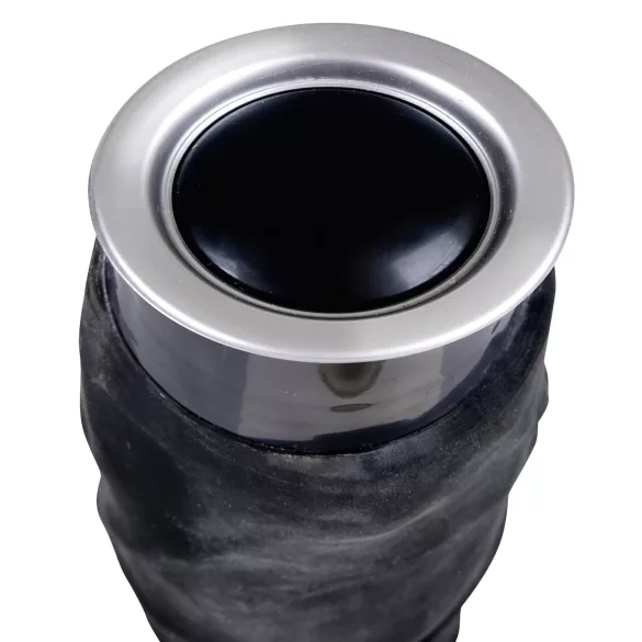 Nature Skin - realistični vibrator (crni, 22 cm)