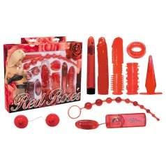 You2Toys - set s vibratorom - crvene ruže - 9 dijelova