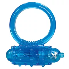 You2Toys - vibrirajući silikonski prsten za penis - plavi