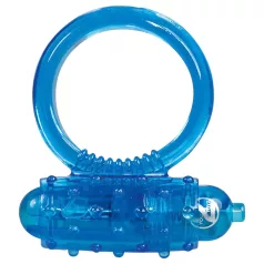 You2Toys - vibrirajući silikonski prsten za penis - plavi