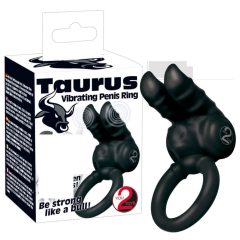   You2Toys - Taurus - vibrirajući prsten za penis s dvostrukim motorom (crni)