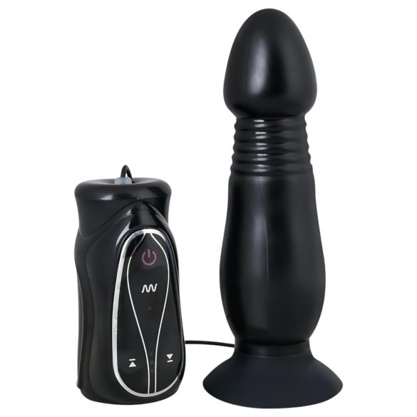 You2Toys - Potisni analni vibrator (crni)