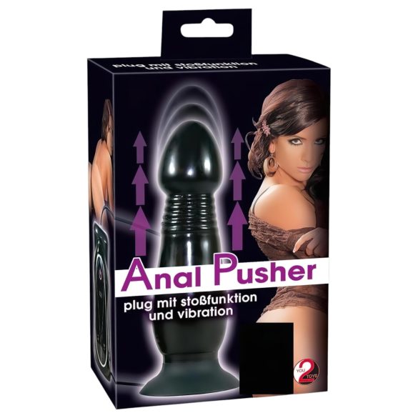 You2Toys - Analni vibrator s tjeranjem - crni