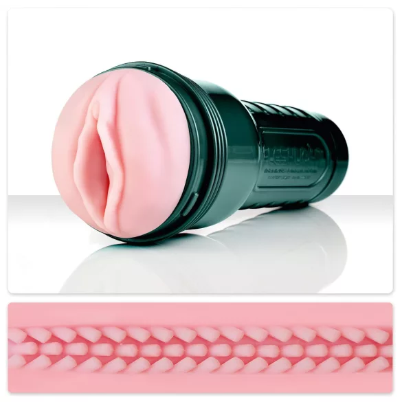 Fleshlight - masturbator vagina s vibro funkcijom - ružičasta