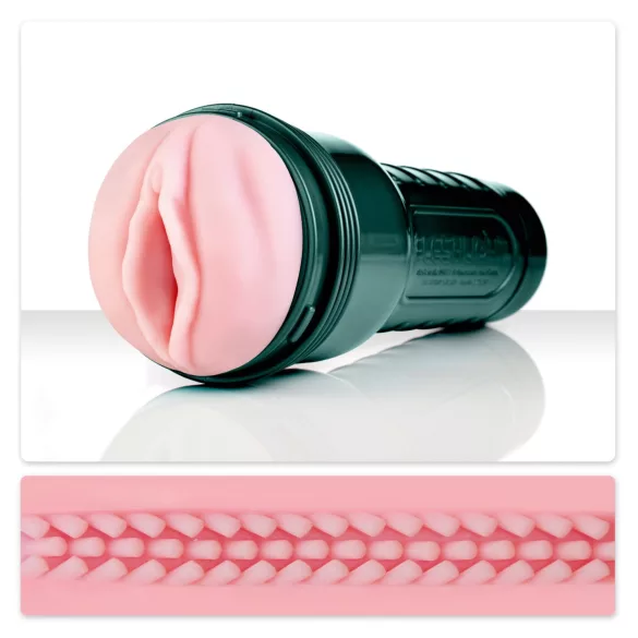 Fleshlight - masturbator vagina s vibro funkcijom - ružičasta