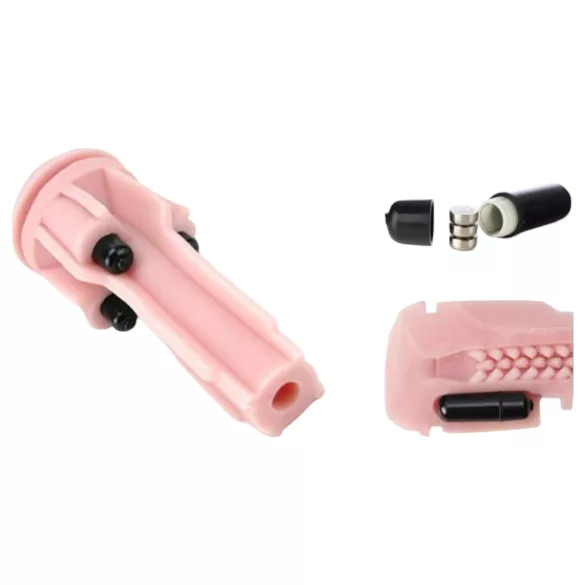 Fleshlight - masturbator vagina s vibro funkcijom - ružičasta