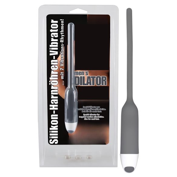 You2Toys - DILATOR - silikonski uretralni vibrator - sivi (6mm)