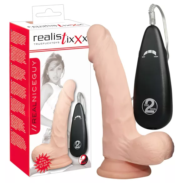 realistixxx Realistični, prirodni vibrator (17,5 cm)