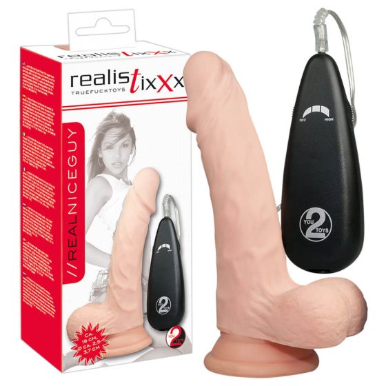 realistixxx Pravi, prirodni vibrator (17,5 cm)