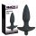 Vibrirajući analni plug Black Velvet - srednji