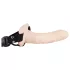 You2Toys - Strap-on vibrator - prirodna boja - za početnike