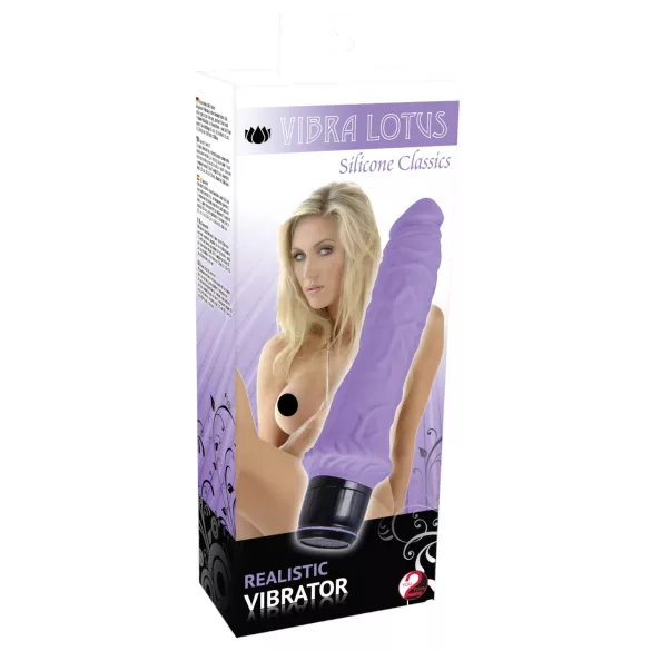 You2Toys - realistični vibrator - ljubičasta