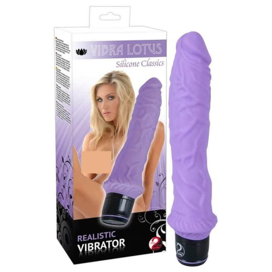 You2Toys - Lotus - realistični vibrator (ljubičasti)