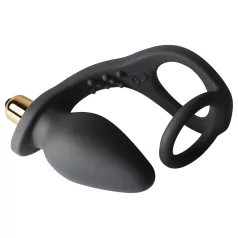 RO-ZEN - dupla penis prsten i analni vibrator - silikon