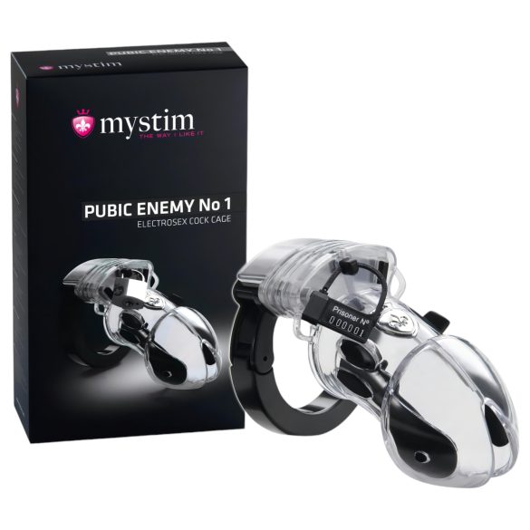 Mystim Pubic Enemy No 1 - elektro penisna krletka