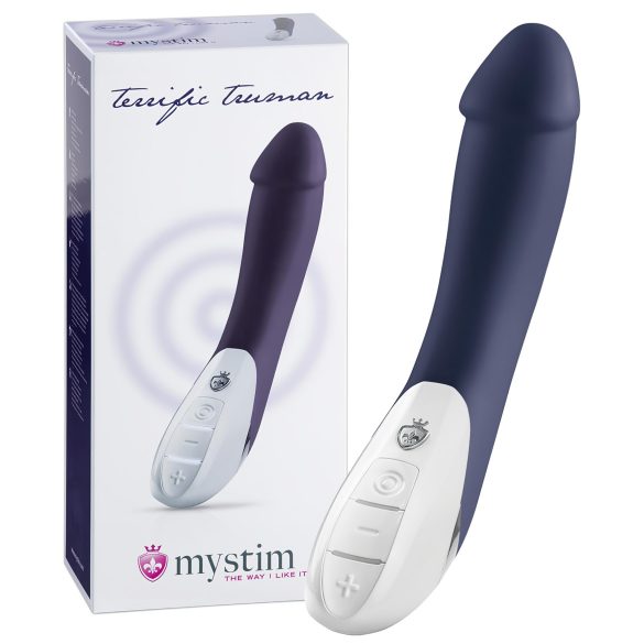 mystim Terrific Truman - 2-motorni vibrator (plavi)