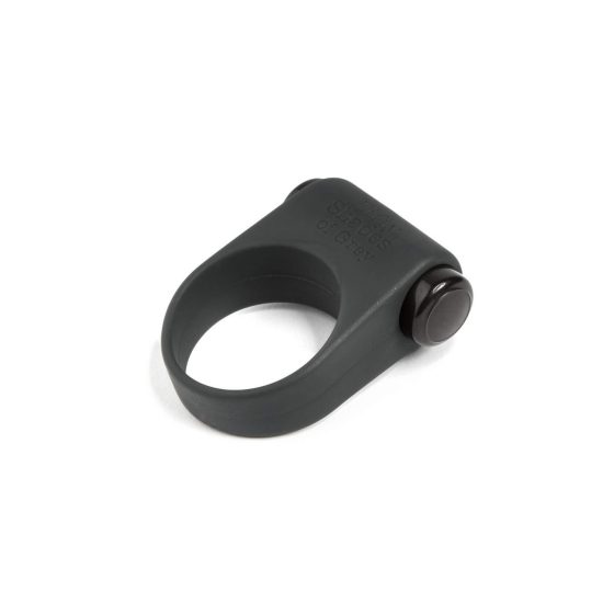 Pedeset nijansi sive - silikonski vibrirajući prsten za penis (crni)