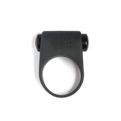   Pedeset nijansi sive - silikonski vibrirajući prsten za penis (crni)