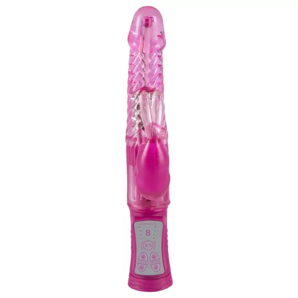 You2Toys - vibrator s kuglicama i zečjim nastavkom - ljubičasta