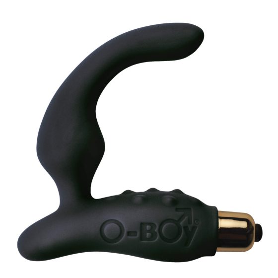 O-Boy uski silikonski vibrator za prostatu - crni (7 ritmova)