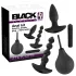 Black Velvets - analni vibrator set - 4 dijela