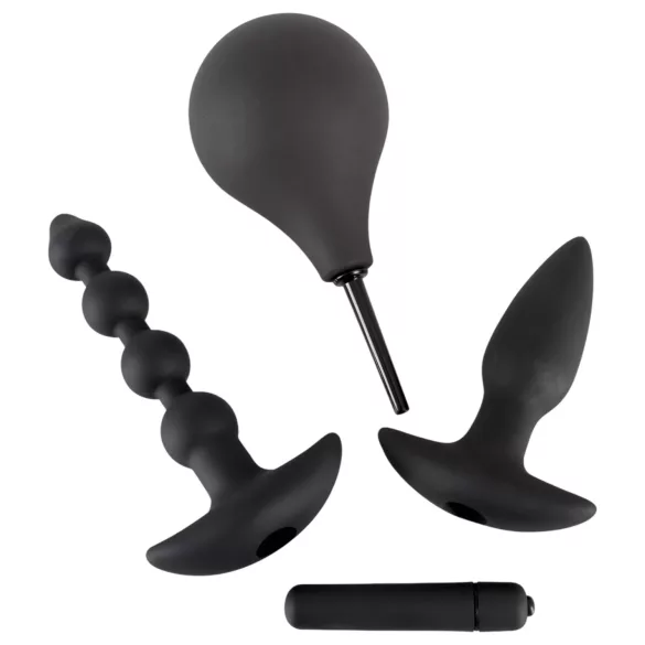 Black Velvets - analni vibrator set - 4 dijela