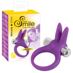 SMILE Rabbit - vibracijski prsten za penis (ljubičasti)