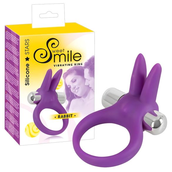 SMILE Zec - vibracijski prsten za penis (ljubičasti)