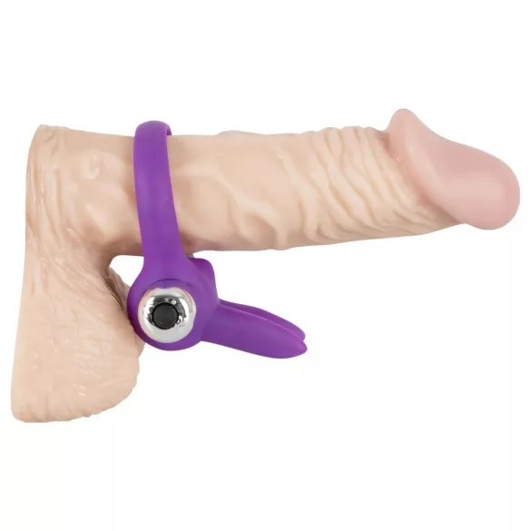 SMILE - Vibrirajući penis prsten zajačić - silikon ljubičasti