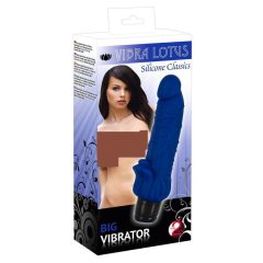 Lotus - veliki vibrator s jezicima (plavi)