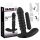 Black Velvet naborani vibrator srednji - crni