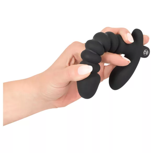 Black Velvets - vibrator s naborima - srednji - crni