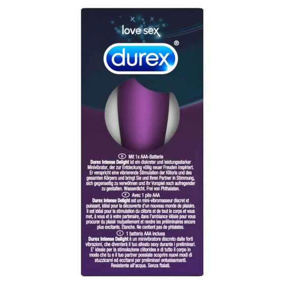 Durex Intense Delight Bullet - mini stick vibrator (ljubičasti)