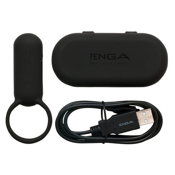 TENGA Smart Vibe Vibrirajući Prsten za Penis (Crna)