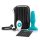 b-Vibe - rotirajući analni vibrator s perlama (tirkizni)