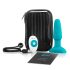 b-Vibe - rotirajući analni vibrator s perlama (tirkizni)
