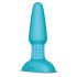 b-Vibe - rotirajući analni vibrator s perlama (tirkizni)
