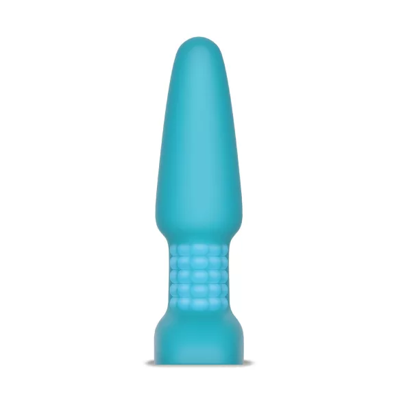 b-Vibe - analni vibrator s rotirajućim kuglicama - punjivi - tirkiz