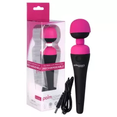   PalmPower Wand - masažer vibrator na punjenje - ružičasto-crni