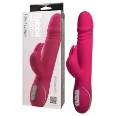   Vibe Couture - Rabbit vibrator s lupanjem - zečji, ružičasti