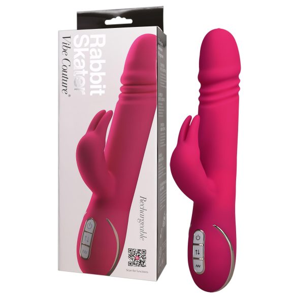 Vibe Couture Zeko Skater - Zeka vibrator s potiscima (ružičasti)