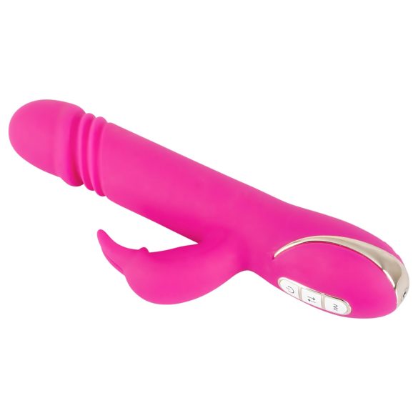 Vibe Couture Zeko Skater - Zeka vibrator s potiscima (ružičasti)