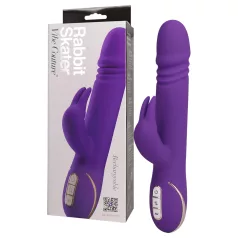   Vibe Couture Rabbit Skater - zečji, potiskani vibrator (ljubičasti)