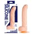 One Touch 8 - Silikonski vibrator s proširenim gornjim dijelom (natur)